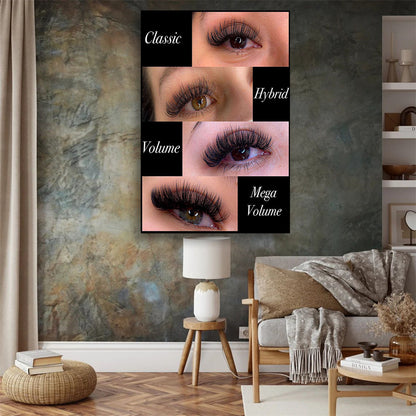 1 Piece Wooden Frame Eyelashes Design