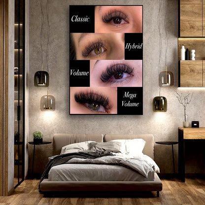 1 Piece Wooden Frame Eyelashes Design