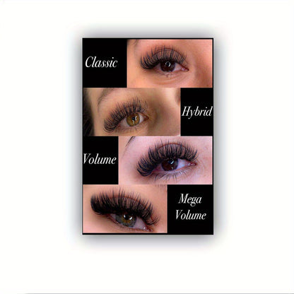 1 Piece Wooden Frame Eyelashes Design