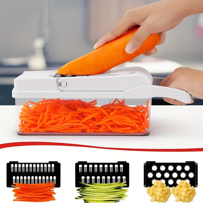 26-in-1 Multifunctional Vegetable Chopper - Effortless Onion Mincer, Dicer, Salad Chopper, Home Essentials & Kitchen Gadgets for Easy Meal Prep