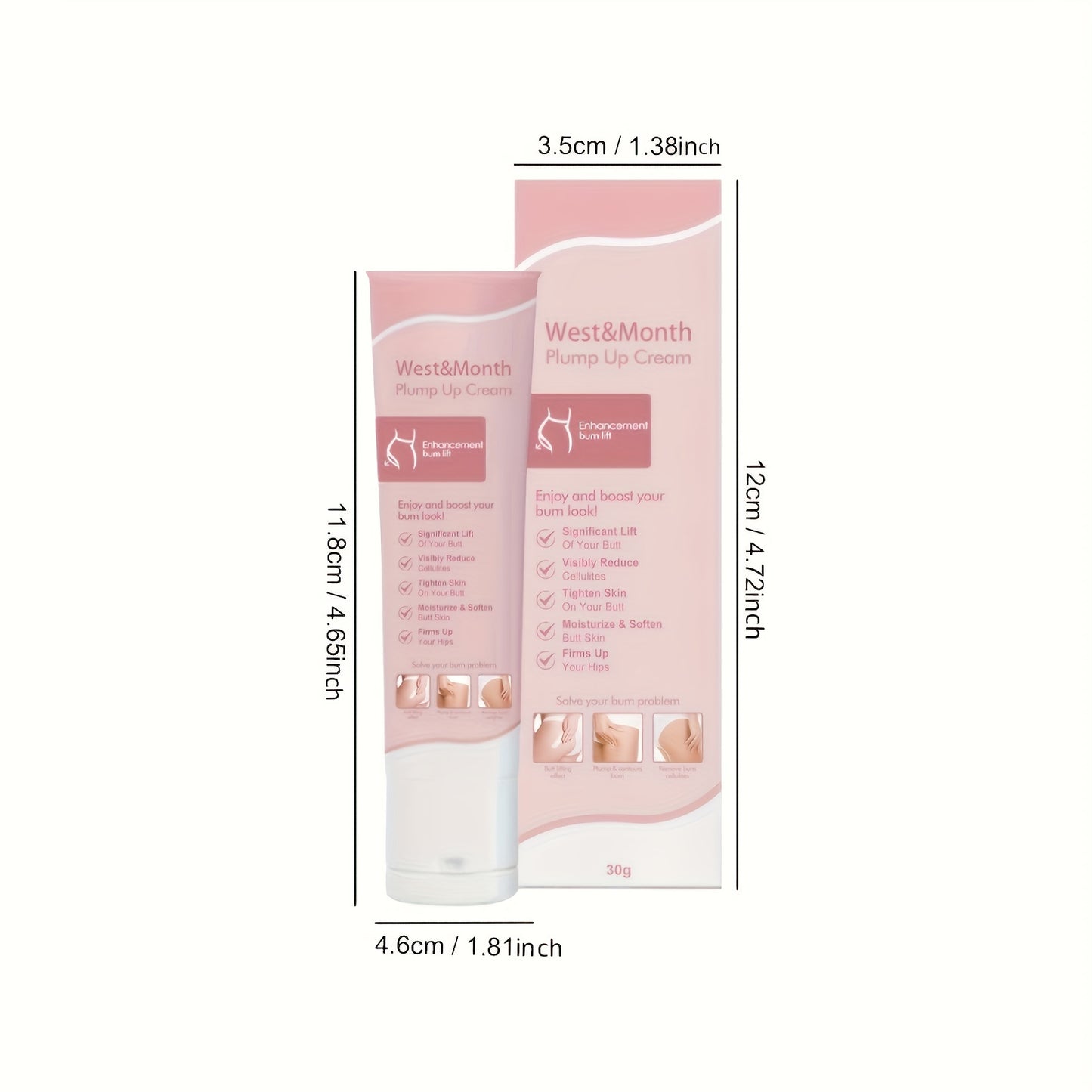 3pcs Plump Up Cream Butt Cream, Butt Skincare Cream, Body Cream, Skincare Cream, Firming