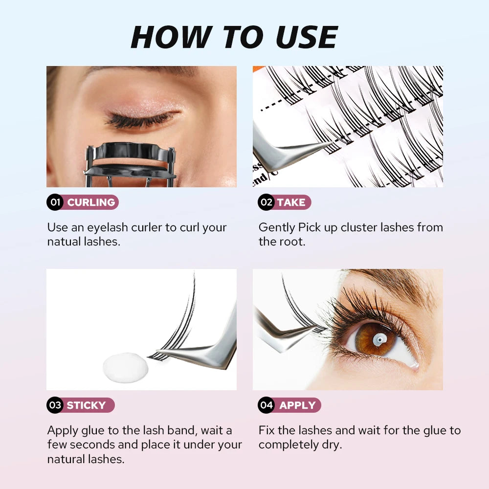 New Strong False Eyelash Lash Glue Adhesive 7g Waterproof Tool Makeup Tools Accessories Eyelash Glue Dark or Clear