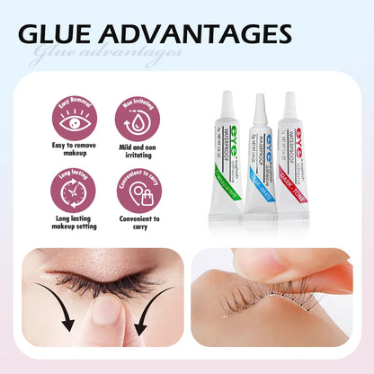 New Strong False Eyelash Lash Glue Adhesive 7g Waterproof Tool Makeup Tools Accessories Eyelash Glue Dark or Clear