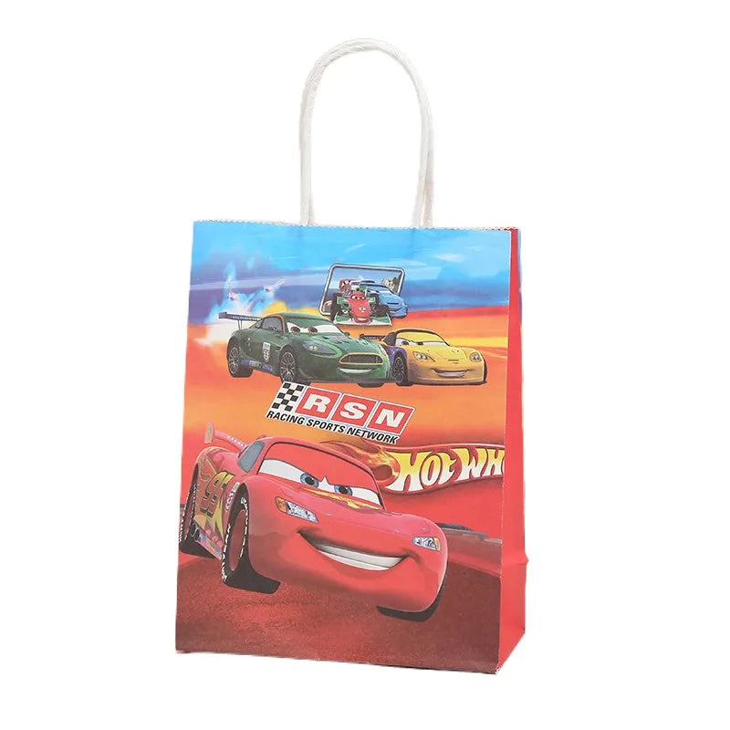 Wholesale Disney Cars McQueen Party Gift Bags With Handles For Christmas/Baby Shower/Birthday Party Favors Gift Packaging Box