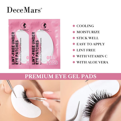 DeceMars Eye Patches for Eyelash Extension Use (50 Pairs/Pack)