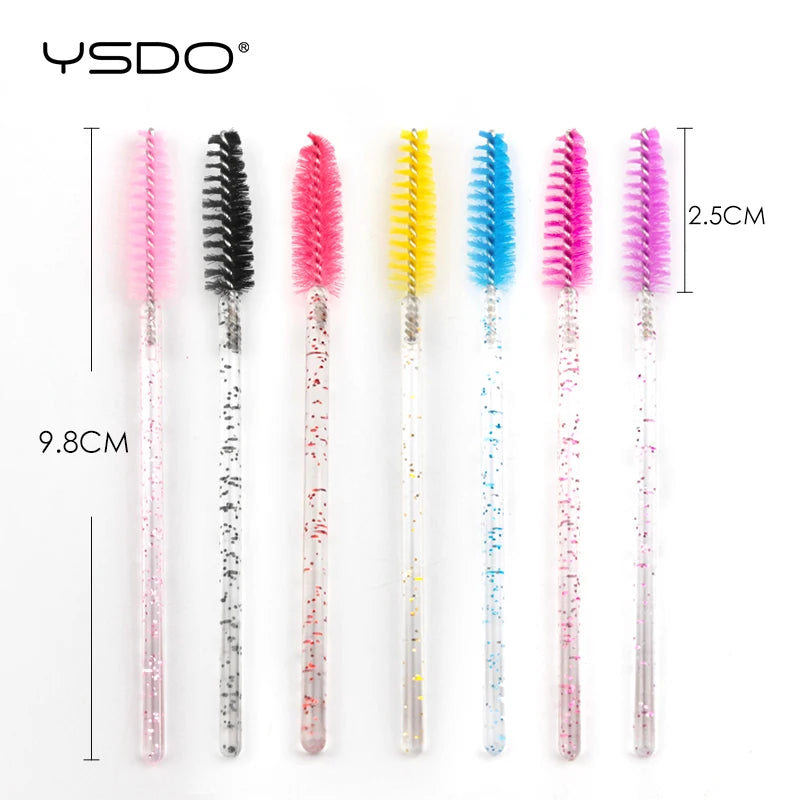 5/50 Pcs Eyelash Brushes False Eye Lashes Extension Tools Eyebrow Brush Mascara Wands Applicator Spoolers Lashes Cosmetic Tool