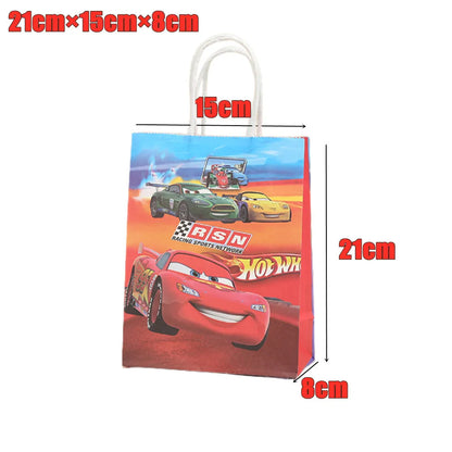 Wholesale Disney Cars McQueen Party Gift Bags With Handles For Christmas/Baby Shower/Birthday Party Favors Gift Packaging Box