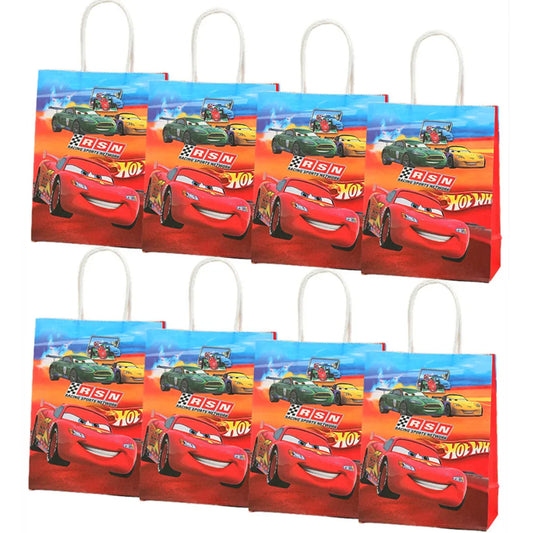 Wholesale Disney Cars McQueen Party Gift Bags With Handles For Christmas/Baby Shower/Birthday Party Favors Gift Packaging Box