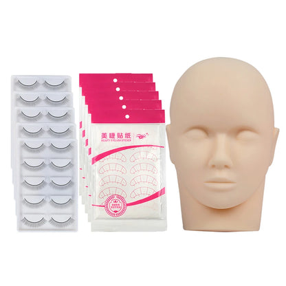 Eyelash Extension Silicone Practice Mannequin Model Head