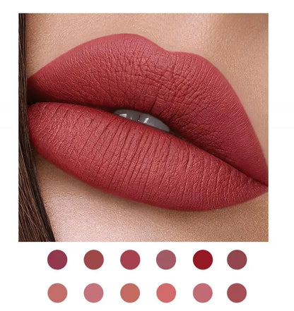 Matte Liquid Lipstick Velvet Pigments Lip Gloss Waterproof