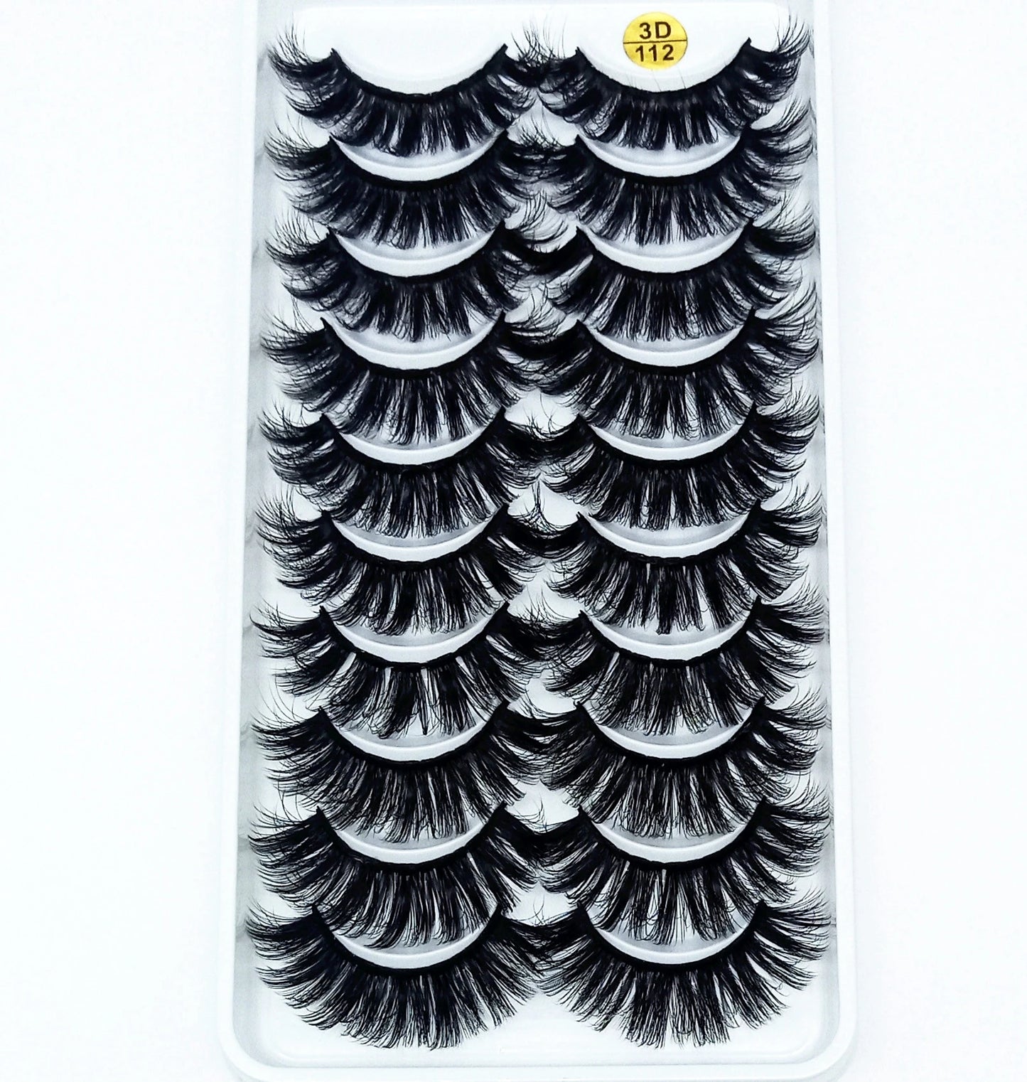 NEW 10 Pairs Natural False Eyelashes Fake Lashes Long Makeup 3d Mink Lashes Extension Eyelash Mink Eyelashes for Beauty 57