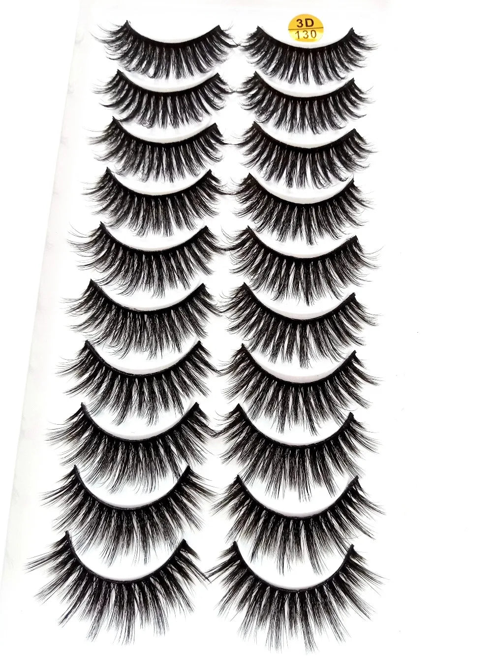 NEW 10 Pairs Natural False Eyelashes Fake Lashes Long Makeup 3d Mink Lashes Extension Eyelash Mink Eyelashes for Beauty 57