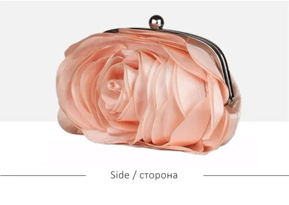 Bolsa de noite de venda quente, bolsa pequena de noiva com flores, bolsa de festa completa, carteira de casamento, corrente floral, bolsa feminina, EB034