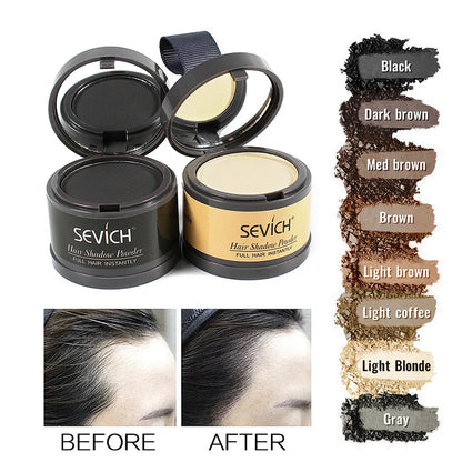 Sevich 8 color Hair Fluffy Powder Hairline Shadow Powder Natural Instant Cover Up Makeup Hair Concealer Coverage WaterProof