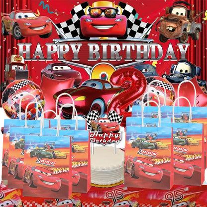 Wholesale Disney Cars McQueen Party Gift Bags With Handles For Christmas/Baby Shower/Birthday Party Favors Gift Packaging Box