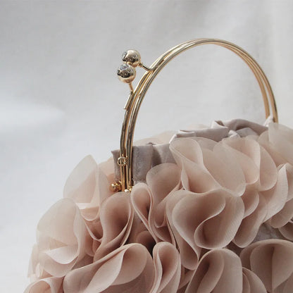 Luxury Satin Floral Bride Party Evening Bag Women Wedding Purses and Handbags Small