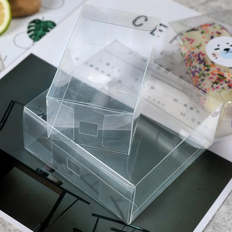 10pcs Transparent Cakesicle Boxes Mousse Clear Box Pet Box Netflix Ice Cream Dessert Ice Cream Cake Packaging Box Gift