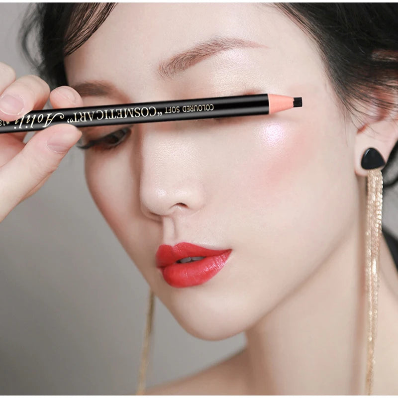 Tear Off Pull Line Eyebrow Pencil Natural Color Rendering Sweat Proof Smudge Proof Eyebro Eyeliner Pencil Korean Makeup Product