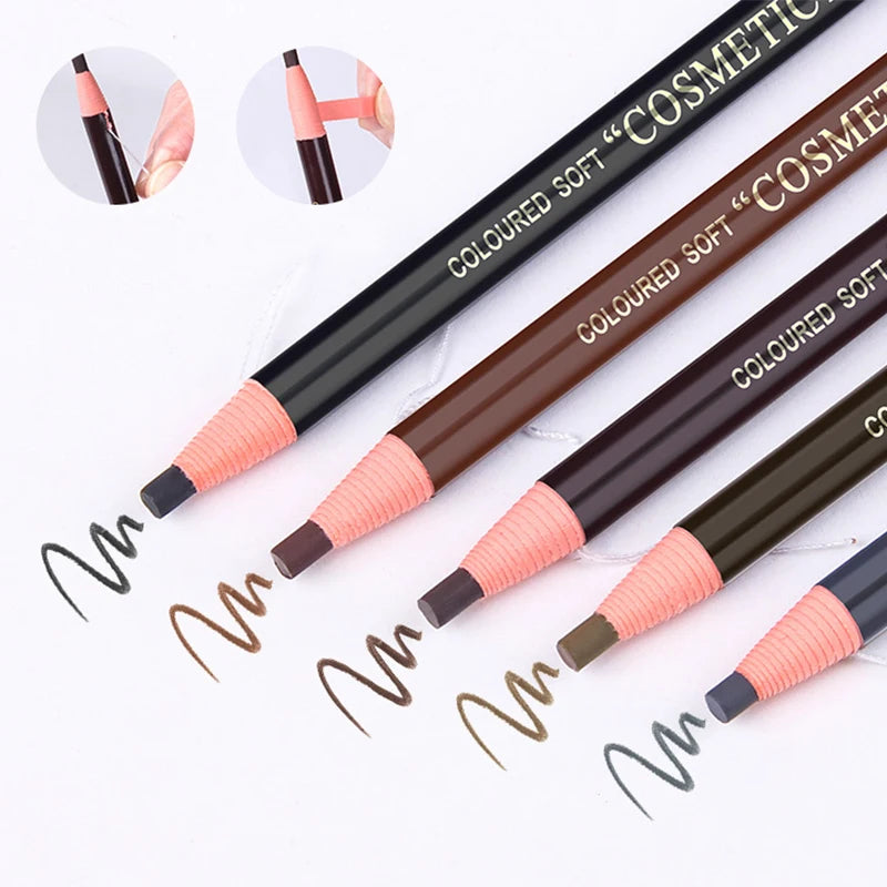 Tear Off Pull Line Eyebrow Pencil Natural Color Rendering Sweat Proof Smudge Proof Eyebro Eyeliner Pencil Korean Makeup Product