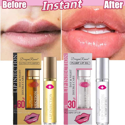 Instant Lip Plumper Oil Extreme Volumising Lip Gloss Serum Nourish Long Lasting Moisturizing Lip Care Cosmetics