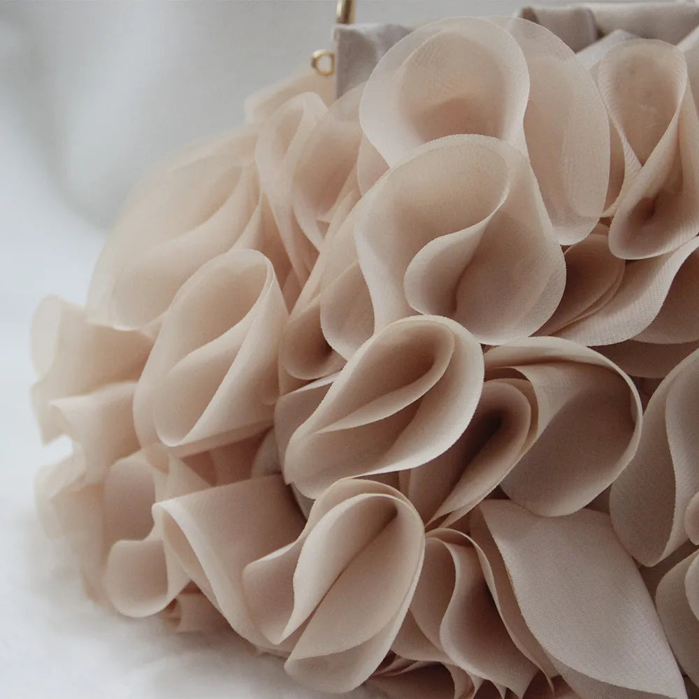 Luxury Satin Floral Bride Party Evening Bag Women Wedding Purses and Handbags Small