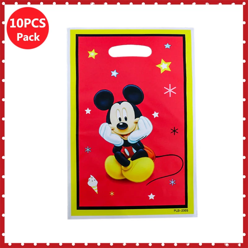 Disney Mickey Minnie Mouse Handle Gift Bags Birthday Party Decoration Thanks Gift Bag Minnie Mouse Girls Gift Candy Box