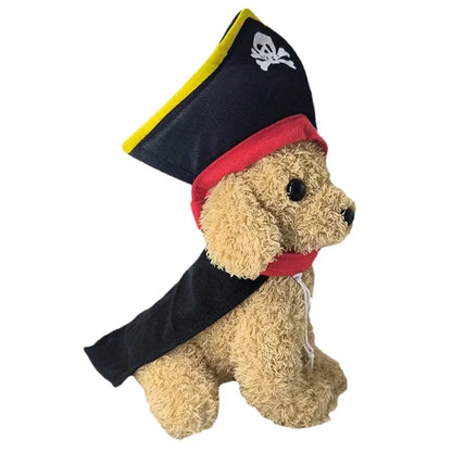 Dog Cosplay Pirate Clothes Funny Halloween Pet Costume For Small Medium Dogs Cat Creative Novelty Puppy Kitten Pug Jacket Coat