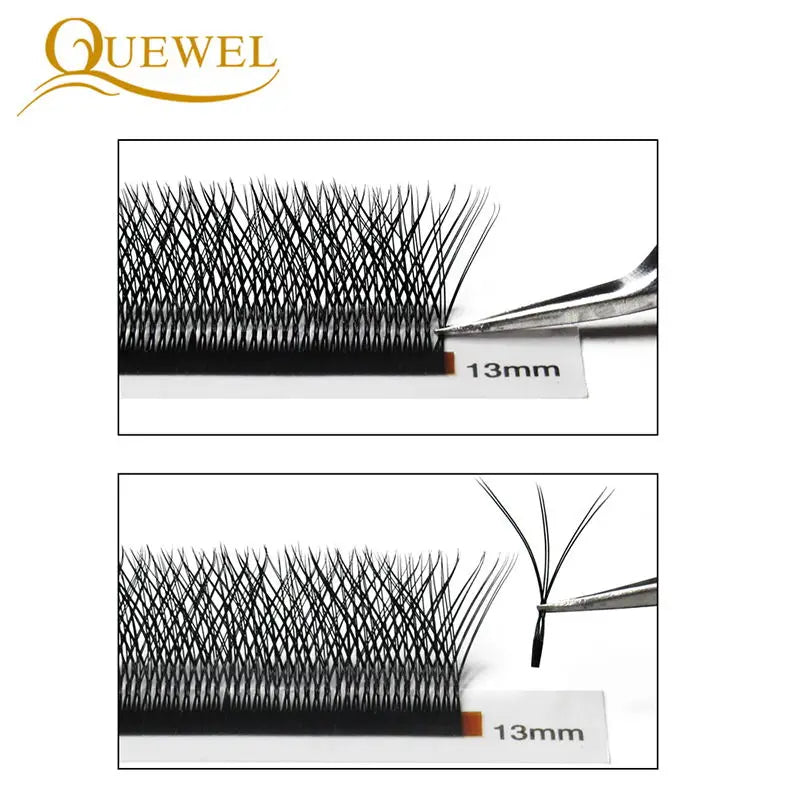 Quewel W Shape Eyelash Extensions 2D/3D/4D/5D/6D/8D Premade Volume Fans Y Style Lashes New False Eyelashes Natural Private Label