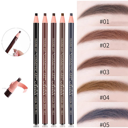 Tear Off Pull Line Eyebrow Pencil Natural Color Rendering Sweat Proof Smudge Proof Eyebro Eyeliner Pencil Korean Makeup Product