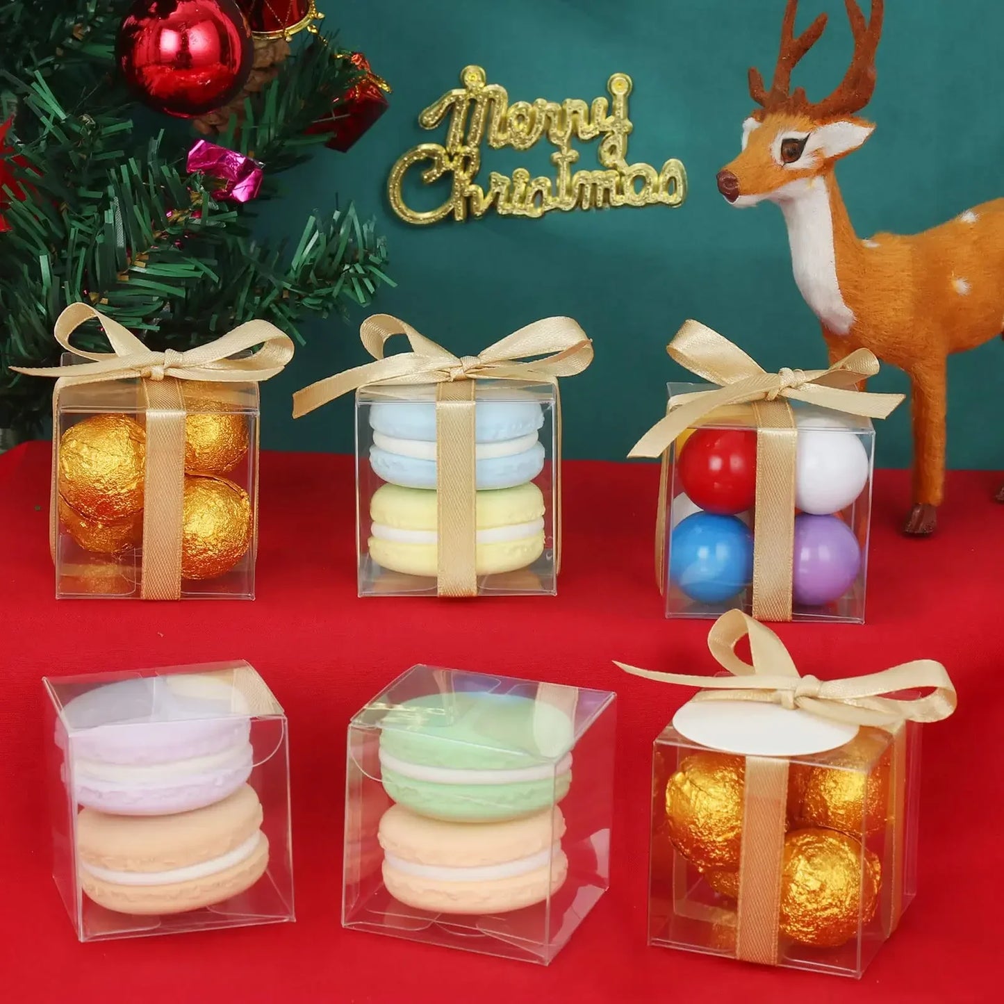 50PCs Mini Clear Gift Boxes Transparent