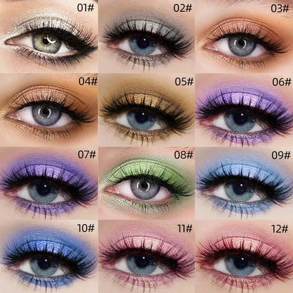 Paleta de sombras líquidas à prova d'água com 13 tons - Conjunto de maquiagem de alto brilho a fosco, duradouro e à prova de manchas para looks glamorosos