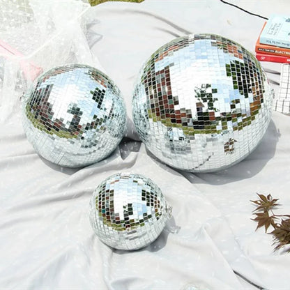 3-20cm Mirror Disco Balls Party Shining Ball Christmas Decoration Laser Reflective Glass Disco Ball Xmas Tree Home Ornaments