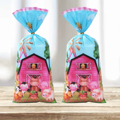 25/50pcs Farm Animal Candy Bags Gift Packing Bags Farm Birthday Party Decor Kid Baby Shower Gift Bag for Guest Party Supplies