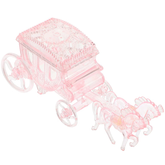 Container Candy Box Banquet Gifts Princess Carriage Figurine Plastic Boxes Party Favors