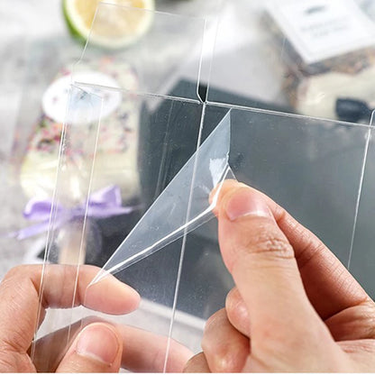 10pcs Transparent Cakesicle Boxes Mousse Clear Box Pet Box Netflix Ice Cream Dessert Ice Cream Cake Packaging Box Gift