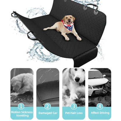 Capa para assento de carro para cachorro, à prova d'água, para animais de estimação, transportadora de cachorro, rede, protetor de assento traseiro de carro, tapete de segurança para cães, almofada de segurança