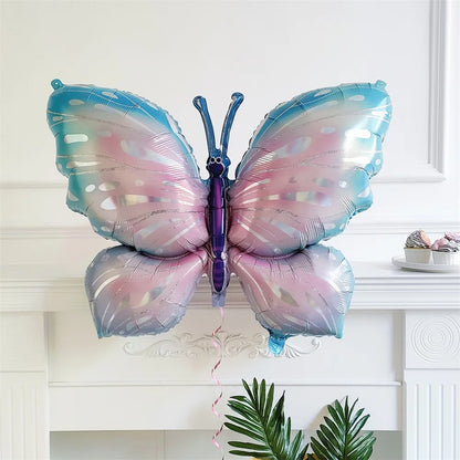 Large Butterfly Aluminum Foil Balloons Butterfly Helium Air Globos Birthday Party Decorations Baby Shower Kids Toy Photo Props