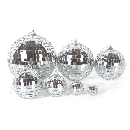 3-20cm Mirror Disco Balls Party Shining Ball Christmas Decoration Laser Reflective Glass Disco Ball Xmas Tree Home Ornaments