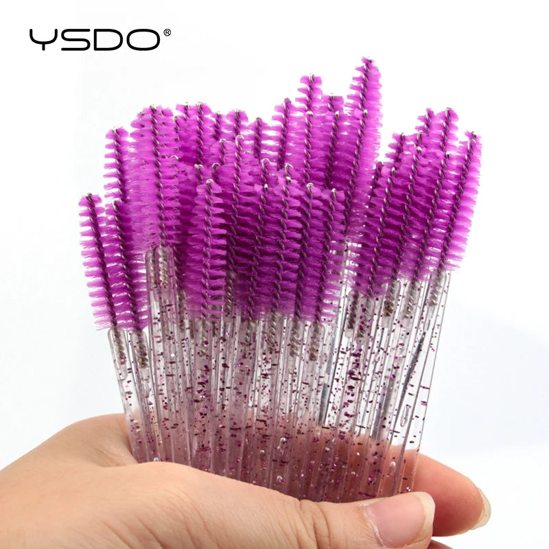 5/50 Pcs Eyelash Brushes False Eye Lashes Extension Tools Eyebrow Brush Mascara Wands Applicator Spoolers Lashes Cosmetic Tool