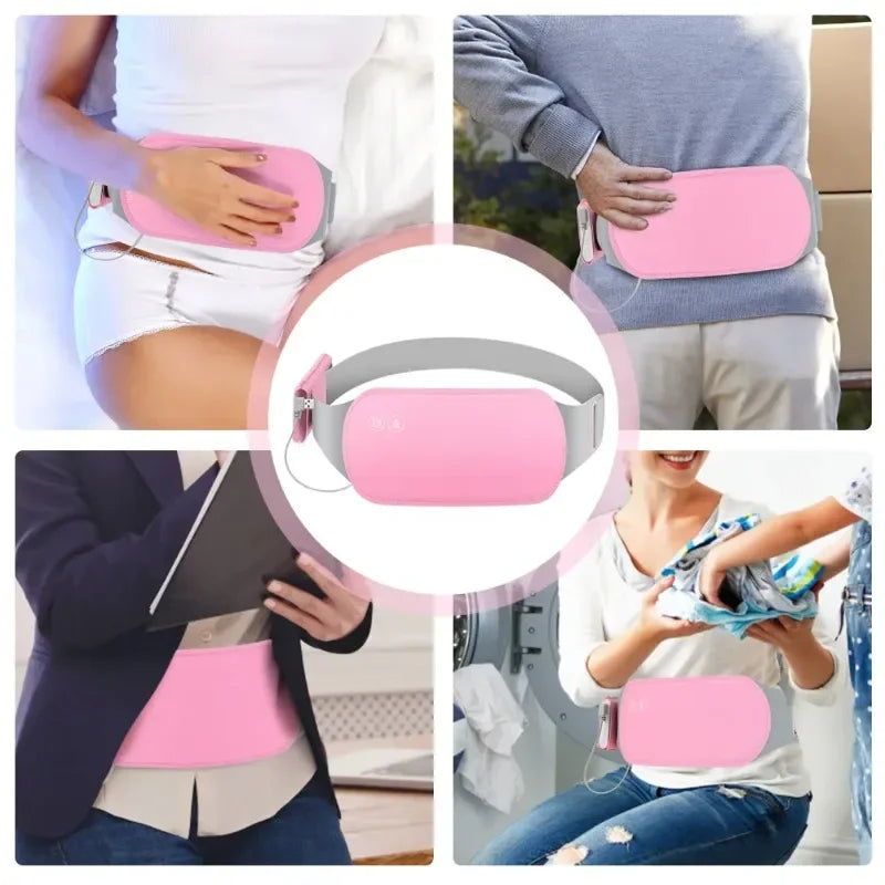 Cinto de aquecimento menstrual portátil, massageador de aquecimento, cinto abdominal, alívio de período, útero, frio, dismenorreia, cinto de alívio