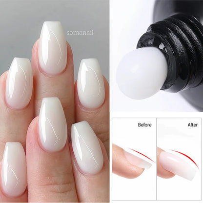 BORN PRETTY Acrylic Gel For Nail Extension Milky White Quick Building Soak Off UV Extend Gel Nail Art Gel Semi-Permanent Varnish