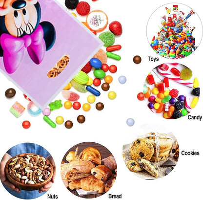 Disney Minnie Mouse Gift Bag Theme Birthday Party Decoration Candy Box Packaging Biscuit Storage Supplies Decorative Backpack