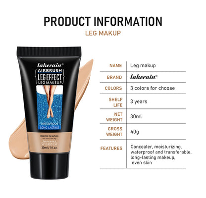 30g Leg Makeup Moisturizing Liquid Body Foundation Fake Lotion Even Skin Skin Tanning Tone Care Tan Cream Body