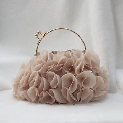 Luxury Satin Floral Bride Party Evening Bag Women Wedding Purses and Handbags Small