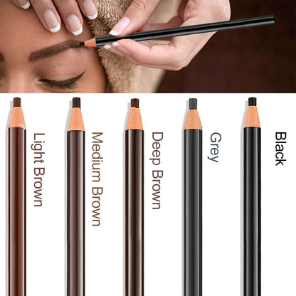 5pcs Eeyebrow Pencil Tattoo Microblading Eyebrow Enhancers Waterproof Permanent Makeup Eye Brow Pen Marker Art Tint Cosmetic