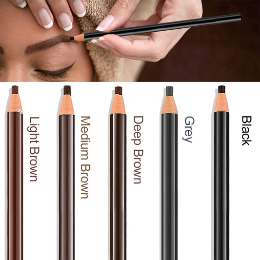 5pcs Eeyebrow Pencil Tattoo Microblading Eyebrow Enhancers Waterproof Permanent Makeup Eye Brow Pen Marker Art Tint Cosmetic