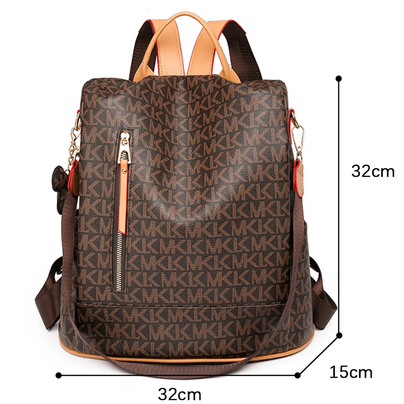 Mochila da moda para mulheres PVC impermeável bolsa de ombro mochila feminina casual antirroubo mochila de compras viagem menina mochilas escolares