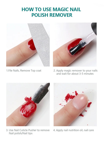 Nailpop Fast Remover Nail Tips Gel Polish Soak Off Gel Polish Remover Clean UV Gel Magic Remover Manicure Nail Art Tool