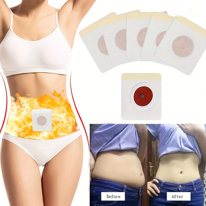 50Pcs- Body Shaping Stickers - Comfortable, Easy to Use, and Gentle on Skin for Big Belly, Arms, and Thighs - Navel Care for Healthy Weight Loss and Body Confidence