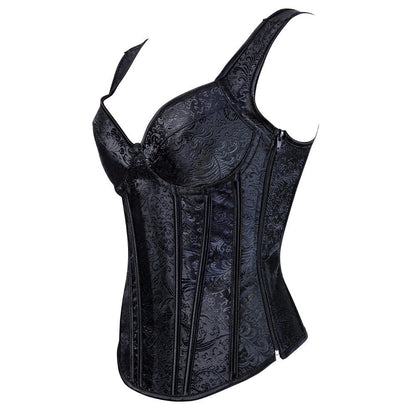 Women's Fashion Personality Retro Jacquard Corset